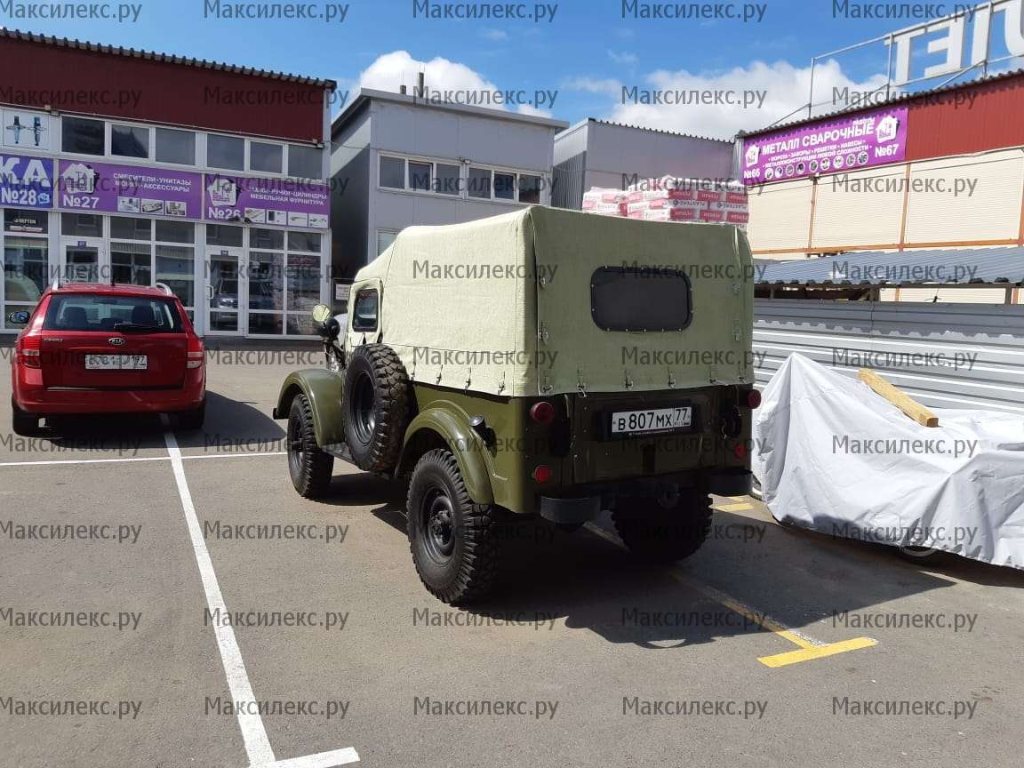 Тент на ГАЗ-69 с задним стеклом, (8 местный) Брезент