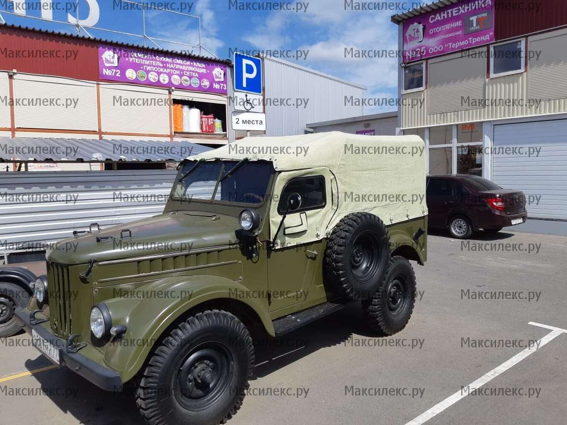 Тент на ГАЗ-69 без стекла, (8 местный) Брезент
